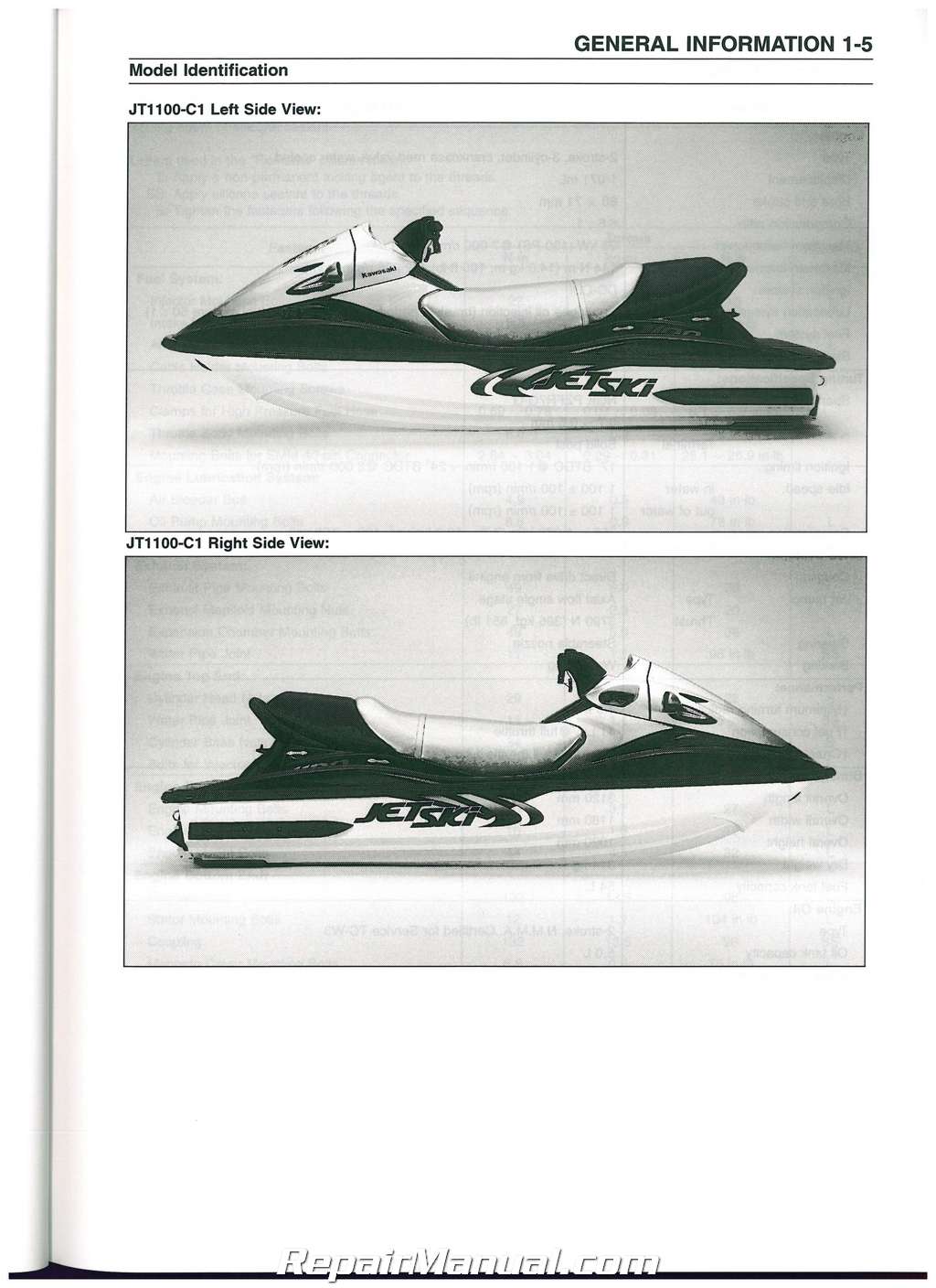 1998 kawasaki 900 stx jet ski service manual